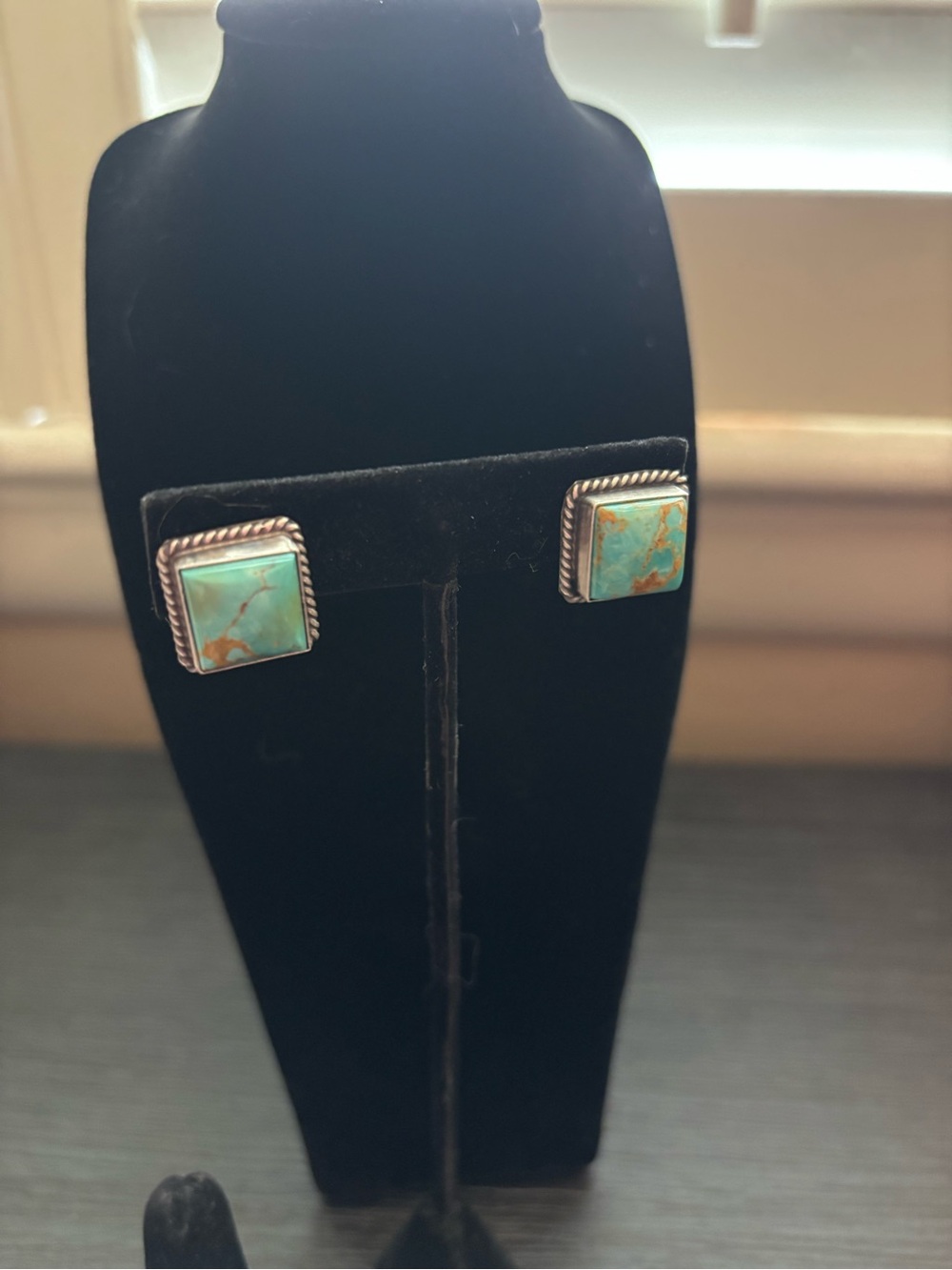 Navajo Kingman Turquoise Earrings